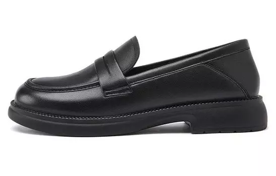 Лоферы женские черный Aokang