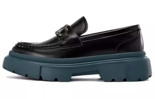 Лоферы женские черный Aokang