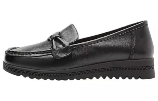 Лоферы женские черный Aokang