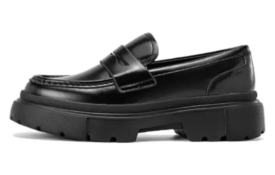 Лоферы женские черный Aokang