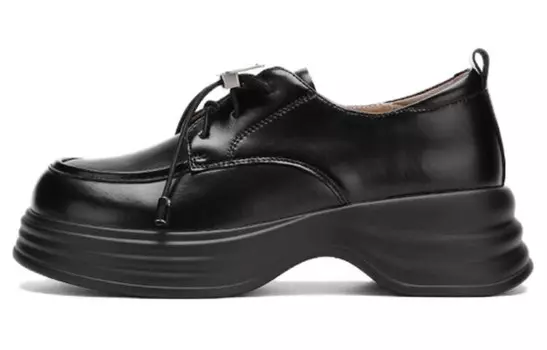 Лоферы женские черный Aokang