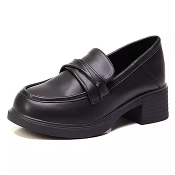 Лоферы женские черный Baibianzhiheren