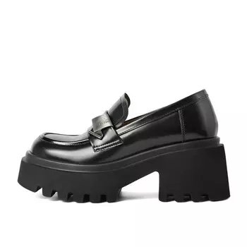 Лоферы женские черный Belle