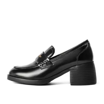 Лоферы женские черный Belle