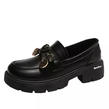 Лоферы женские черный Bingo Duck