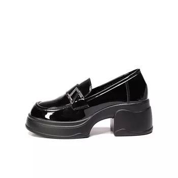 Лоферы женские черный Bull Charm