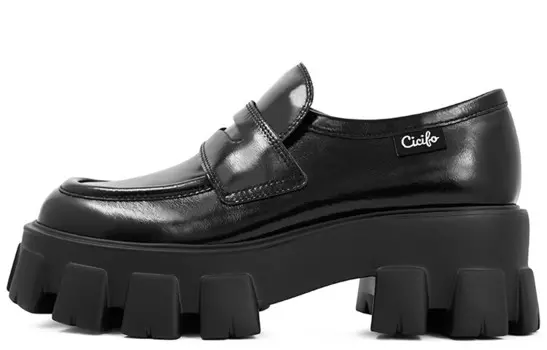 Лоферы женские черный Cicifor