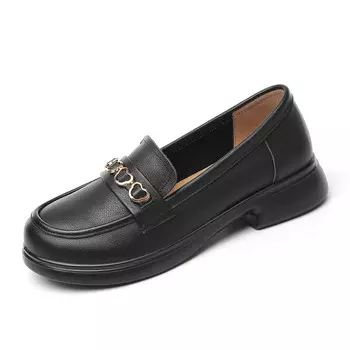 Лоферы женские черный Cigna