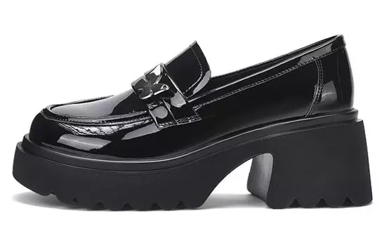 Лоферы женские черный Daphne