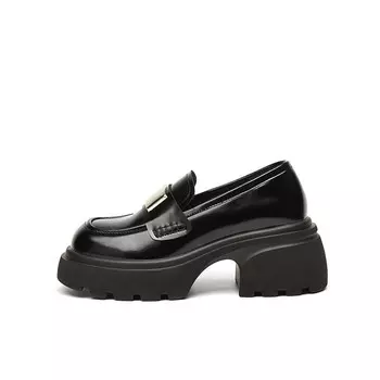 Лоферы женские черный Daphne