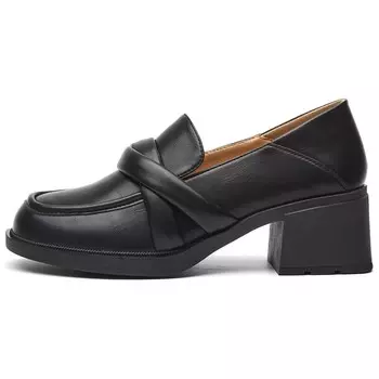 Лоферы женские черный Daphne