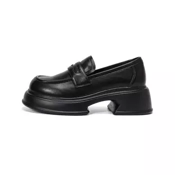 Лоферы женские черный Daphne