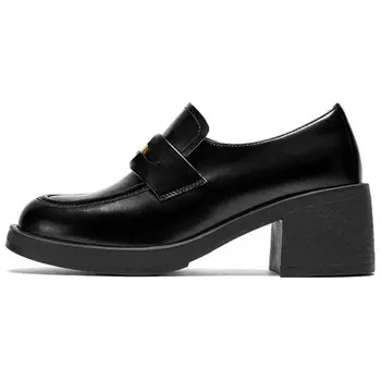 Лоферы женские черный Daphne