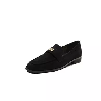 Лоферы женские черный Dme