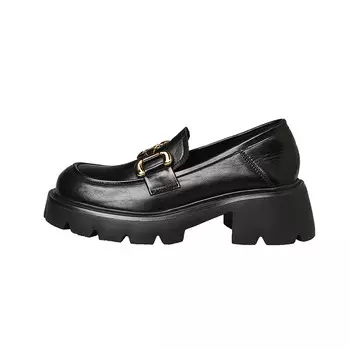 Лоферы женские черный Dme