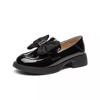 Лоферы женские черный Dusto