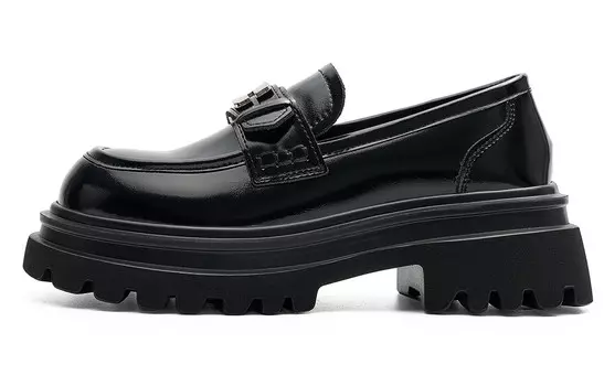 Лоферы женские черный Eblan