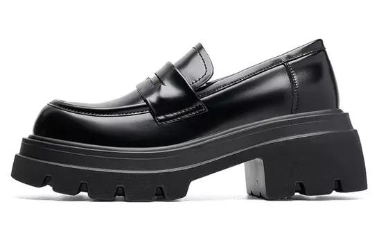 Лоферы женские черный Eblan