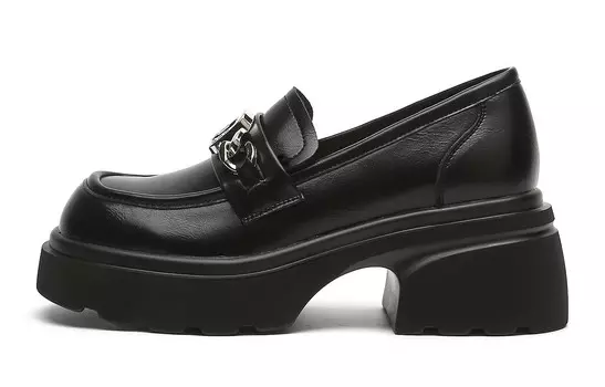 Лоферы женские черный Eblan