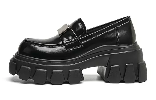 Лоферы женские черный Eblan