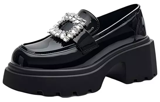 Лоферы женские черный Eblan