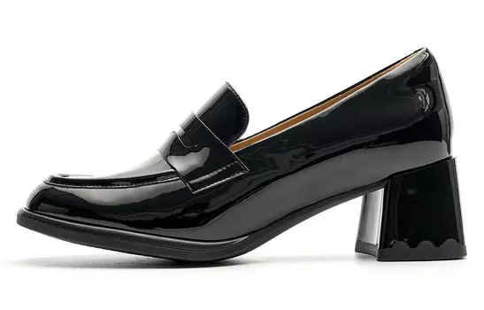 Лоферы женские черный Eblan