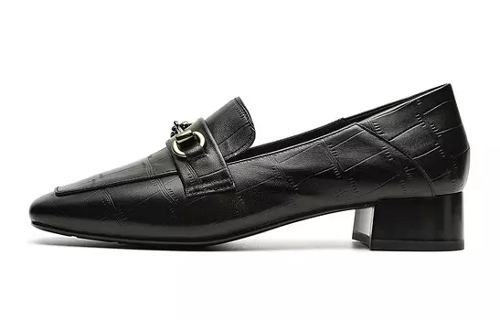 Лоферы женские черный Eblan