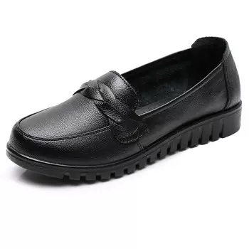 Лоферы женские черный Egchi