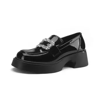 Лоферы женские черный Foxer