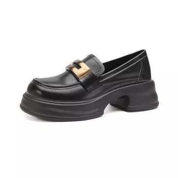 Лоферы женские черный Foxer