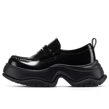 Лоферы женские черный Gg-Cc