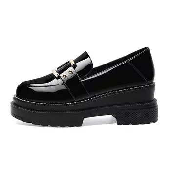 Лоферы женские черный Guci Tianlun