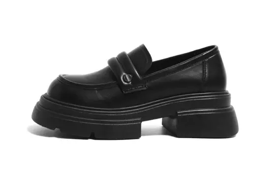 Лоферы женские черный Huanqiu