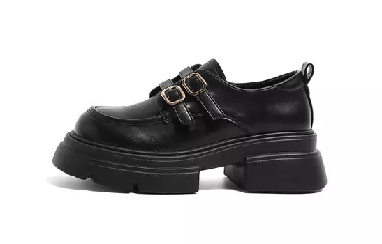 Лоферы женские черный Huanqiu