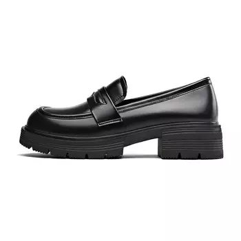 Лоферы женские черный Kekafu