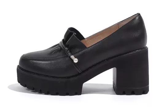 Лоферы женские черный Mulinsen