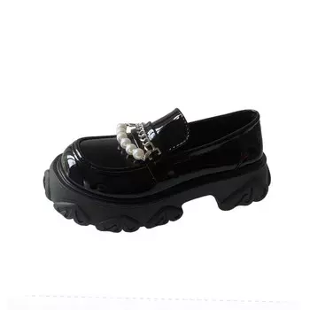 Лоферы женские черный Obwa