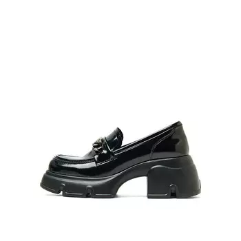 Лоферы женские черный Pt'Son