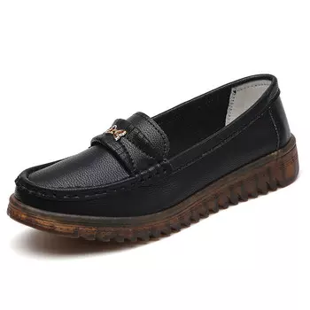 Лоферы женские черный Reivantix