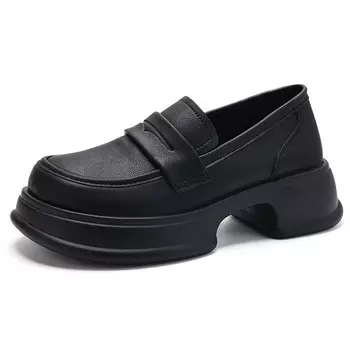 Лоферы женские черный Reivantix