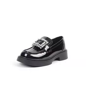 Лоферы женские черный Timsvol