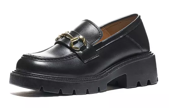 Лоферы женские черный Warrior