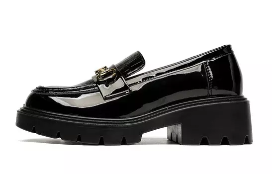 Лоферы женские черный Warrior