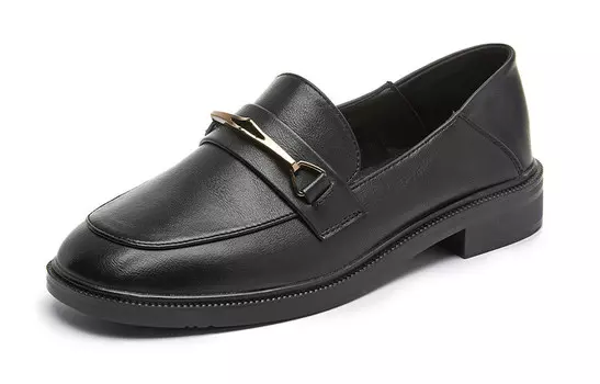 Лоферы женские черный Zgr