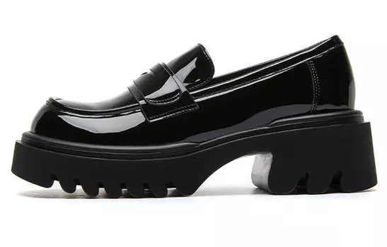 Лоферы женские черный Zgr