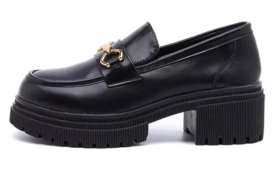 Лоферы женские черный Zgr