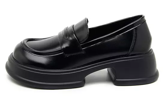 Лоферы женские черный Zgr