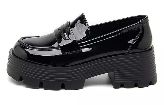 Лоферы женские черный Zgr