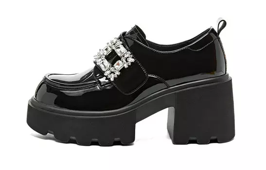 Лоферы женские черный Zgr