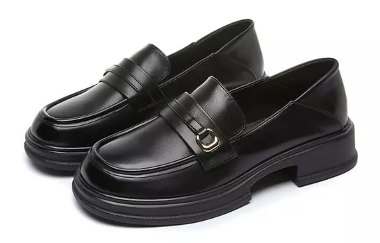 Лоферы женские черный Zgr